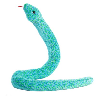 thumbnail image 2 of Aurora Rainbow Dreams Snake Stuffed Animal - Stretchy Wrist Wrangler Plush Toy With Animal Facts 2 of 13