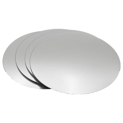 Evideco French Home Goods Set of 4 Small Self-Adhesive Decorative Mirrors – Available in 8 Unique Shapes