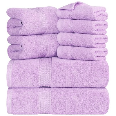 8 Piece Cotton Bath Towel Set