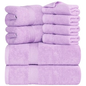 8 Piece Cotton Bath Towel Set - 1 of 4