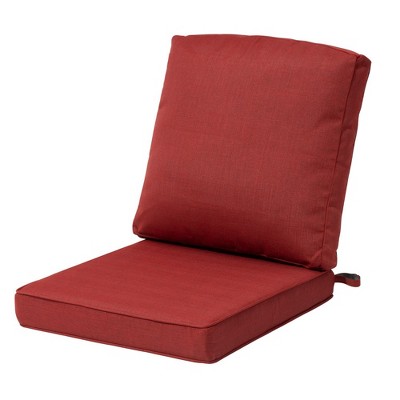 Patio Chair Cushions Waterproof for Outdoor Furniture with Removable Cover Deep Seat & Back Cushion