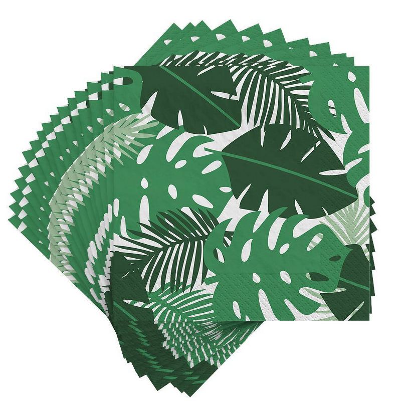 30ct New Jungle Lunch Napkins Green - Spritz&#8482;, 2 of 3