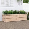 vidaXL Garden Planter Outdoor Flower Box for Climbing Plants - Solid Wood Pine - 70.9" x 19.7" x 19.7" - Patio, Garden, Balcony - 2 of 4