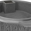 Good Ideas Impressions 90-Gallon Rain Saver Barrel Faux Bark Trunk Surface, Dual Spigot Locations with 2 Brass Spigots and Screen, Dark Granite - 3 of 4