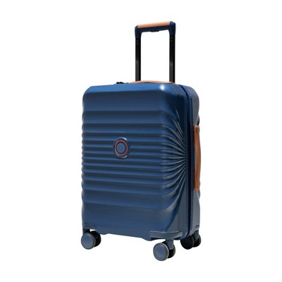 Sevobal Luggage 24" On Luggage Lightweight Suitcase Tsa Lock USB Port Luggage Wheel Lock Handle Spinner Wheels, Blue, 16.53"*10.23"*25.19"