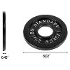 Sapphtopaz Olympic Cast Iron Weight Plates for Barbell, 2-Inch Barbell Plates for Weightlifting and Strength Training in Home & Gym - 3 of 4