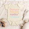 The Juniper Shop Bunny Kisses Easter Wishes Baby Bodysuit - 2 of 2
