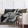 NFL Las Vegas Raiders Gradient Helmet Double Sided Ultra Cozy Blanket - 2 of 2
