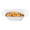 Smarty Had A Party 12 oz. Solid White Rounded Square Plastic Soup Bowls - 120 pcs - 2 of 4