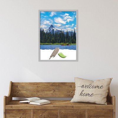 Glossy Silver Polystyrene Modern Wall Picture Frame