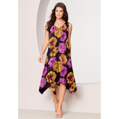Roaman's Sleeveless Swing Dress