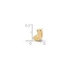 Black Bow Jewelry Letter J Bead Charm in 14k Yellow Gold Plated Sterling Silver - 3 of 4