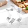 Unique Bargains Pastry Cutter Christmas Hat-Shaped Dishwasher Safe Stainless Steel Silver Tone 1Pcs - 2 of 4