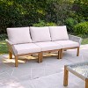 Brendina Outdoor 3-Seater Sofa - OD1089310 - Natural w/ Gray Cushions - SEI - 2 of 4