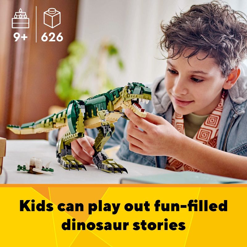 LEGO Creator 3in1 T. rex Dinosaur Toy 31151, 4 of 8