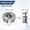 Unique Bargains Chrome Steel Multipurpose Use Flanged Ball Bearing 10 1/8" x 1/4" x 1/9" - 3 of 4
