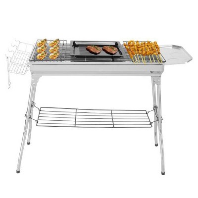 Winado 39 in. Stainless Steel Portable Charcoal Grill