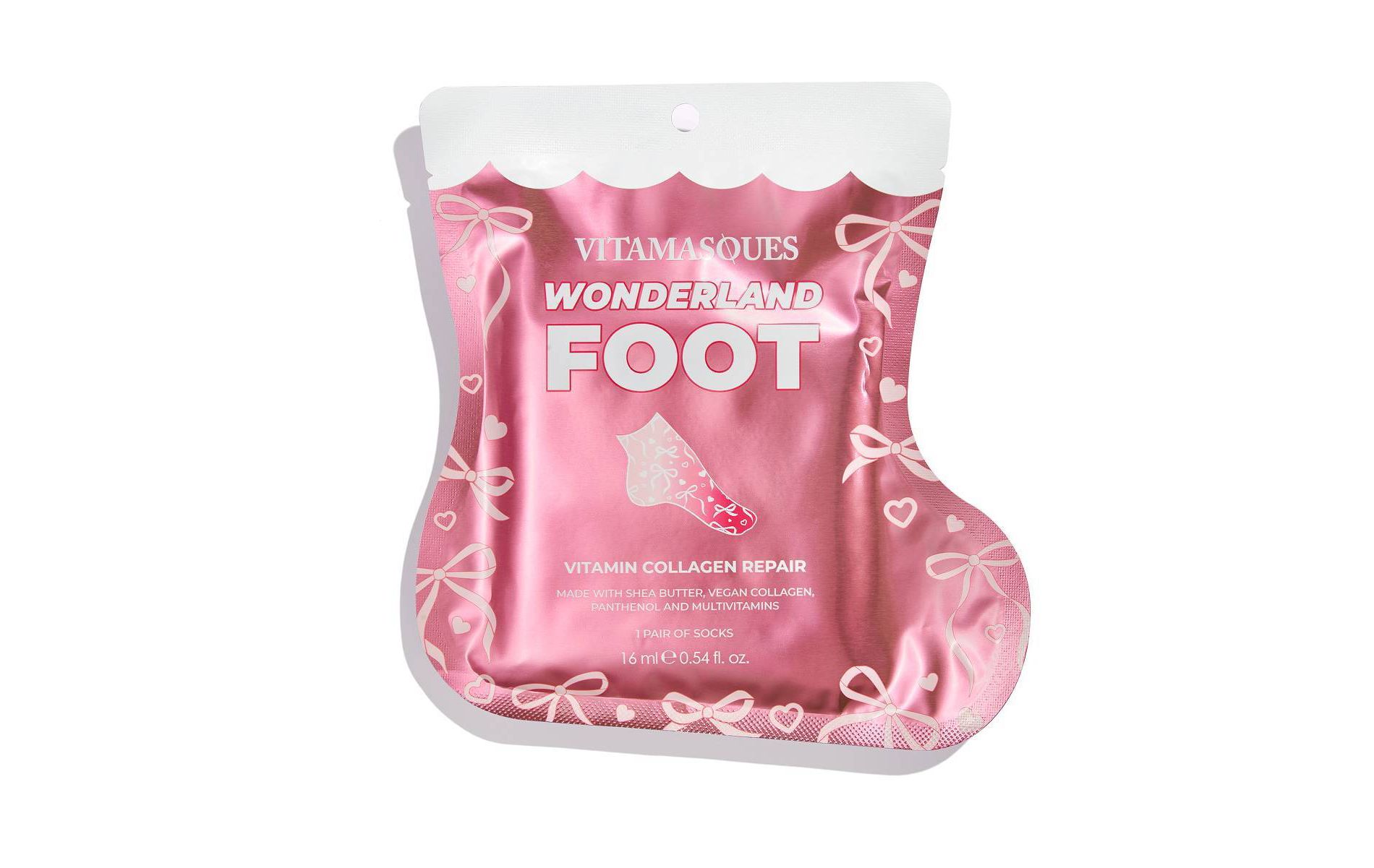 Vitamasques Stocking Stuffer Wonderland Moisturizing Foot Mask - 0.54 fl oz