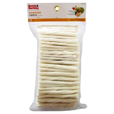 Natural Rawhide Twist Sticks - 28oz 