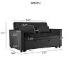 NicBex 3-in-1 Sofa Bed with Adjustable Backrest,Pull-Out Couch Bed with Pockets,Convertible Loveseat with Pillows,Sleeper Sofa for Living Room - 4 of 4