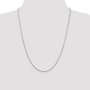 Black Bow Jewelry 1mm Rhodium Plated Sterling Silver Round Snake Chain Necklace - 2 of 4