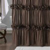 BAGOKIE 72"x72" Waterfall Ruffle Shower Curtain, Pack of 1 - 2 of 4