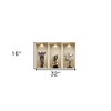 HomeRoots Set of Three Boa Faux Niche 3D Peel and Stick Wall Decals - 3 of 4