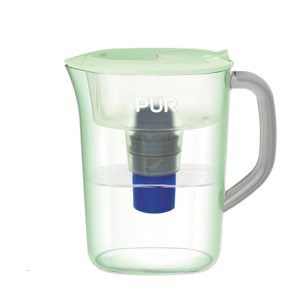 Photos - Water Filter Pur 7 Cup Water Pitcher Filtration System Lime PPT700L: BPA-Free, Dishwasher-Safe, Filters Pesticides & Chlorine 