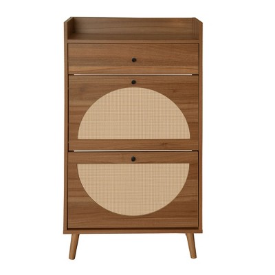 Chery Life Shoe Cabinet with 2 Door & 1 Drawer, Shoe Rack, Double Layer, Suitable for Entrance