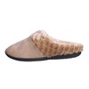 Roxoni Women’s Velour Slippers Memory Foam Clog Quilted Faux Fur Collar - 2 of 4