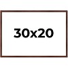 PosterPalooza | Classic Modern Brown Picture Frame - UV Acrylic, Backing Board, Hanging Hardware Included - 2 of 4