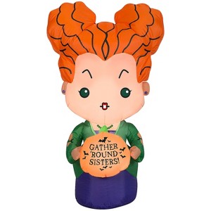 Gemmy 3.5 ft Airblown® Blowup Inflatable Hocus Pocus Winifred Sanderson Outdoor Decoration - Orange - 1 of 3