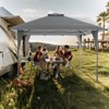 Costway 13 X 13 FT Pop up Gazebo Outdoor Canopy Tent with Portable Carrying Bag 8 Stakes Pink/Gray/Beige/Khaki - 4 of 4