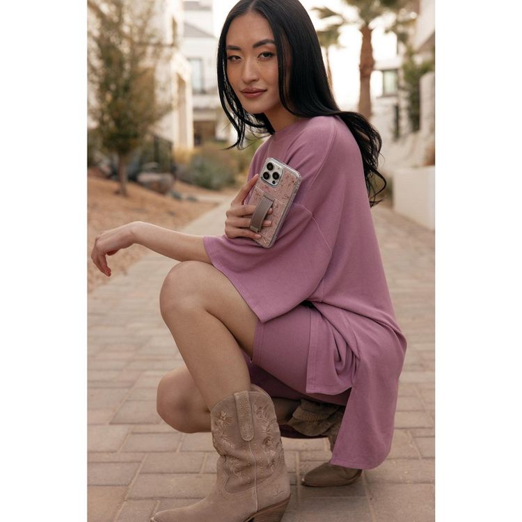 Walli Cases Blush and Bows Phone Case with Wallet and Finger Strap, 5 of 9