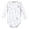 Hudson Baby Infant Boy Cotton Long-Sleeve Bodysuits, Boy Dogs 7-Pack - 4 of 4