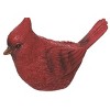 Transpac Set of 3 Bright Cardinal Figurines - Decorative Resin Birds for Home Decor and Holiday Cheer - 4 of 4
