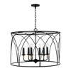 Capital Lighting Amara 6 - Light Pendant in  Matte Black/Brass - 3 of 4