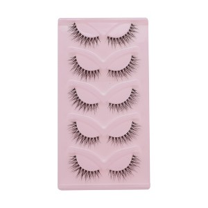 Unique Bargains 5D False Eyelashes Black 5 Pairs - 1 of 4