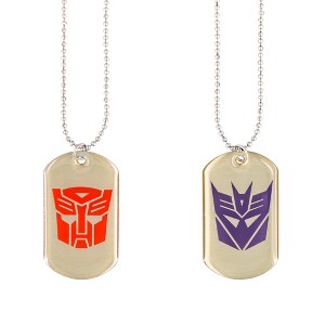 Transformers Autobot & Decepticon Logo Dog Tags - 1 of 4