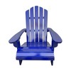 Outdoor or indoor Wood children Adirondack chair,blue - 3 of 4