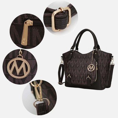 MKF Collection Fula Signature Women’s Satchel Bag – Vegan Leather, Top Zip Closure, Shoulder Strap by Mia K — фото 5