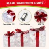 Joyfy 3Packs Christmas Gift Box Lights, Transparent Present Boxes Yard Light Decorations with 60 LEDs for Christmas Eve Night Indoor Outdoor Decor - 3 of 4