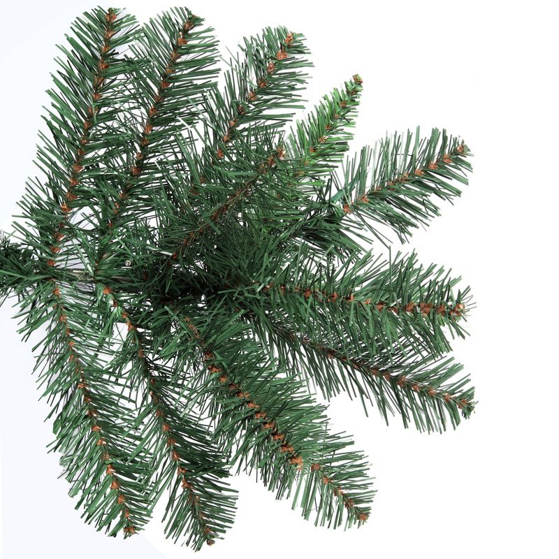Haute D&#233;cor 7.5&#39; Pre-Lit LED Pencil Deerfield Spruce Artificial Christmas Tree White Cluster Lights, 3 of 5