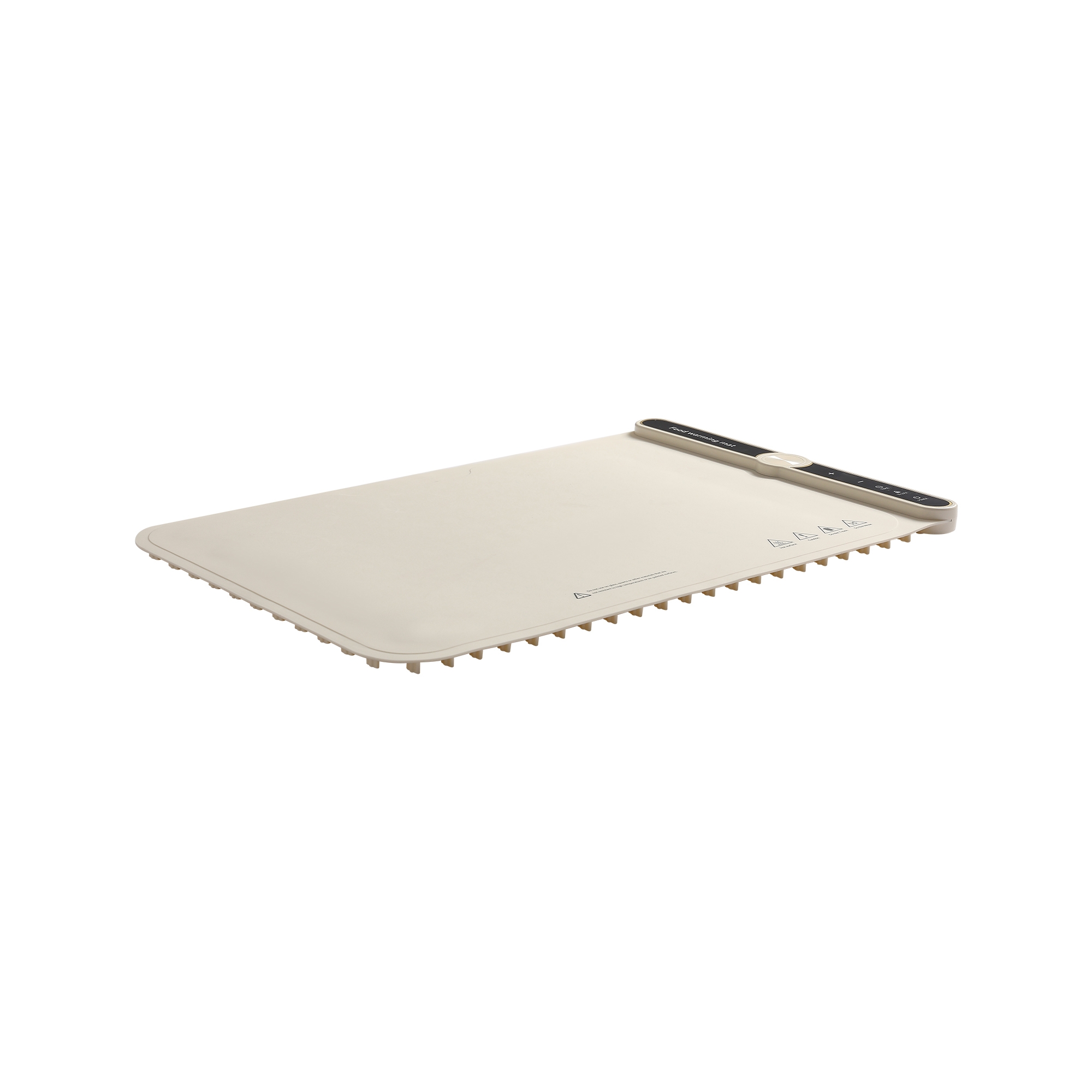 VEVOR Electric Warming Tray, Food Warming Mat for Buffet, Rollable & Portable Silicone Food Warmer with 9 Adjustable Temperature Settings, Beige