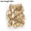Unique Bargains Women's Big Wavy Hair Extensions High Temperature Fiber Gold Tone 1 Pc - 3 of 3