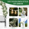 Karl Home 6.7' H Metal Outdoor Arbor With Bench - 2 of 4