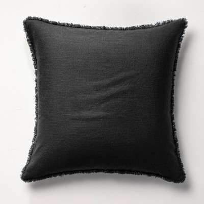 Black european pillow store shams