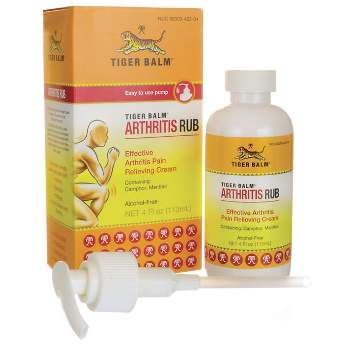 Tiger Balm Joint and Muscle Pain Relievers Arthritis Rub Cream 4 fl oz