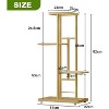 coucheta 4 Tier Plant Stand, Metal Flower Pot Holder Shelf, Corner Tiered Multiple Flower Plants Display Shelving, for Living Room, Balcony - 2 of 4