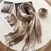 Anna-Kaci Soft Plaid Oversized Scarf with Cozy Woven Texture and Fringe Hem 78.5×26 Inches - 2 of 3
